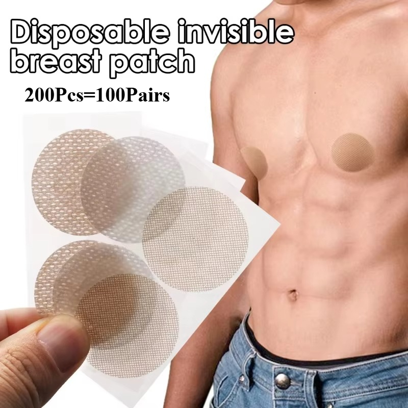 Nipple Cover Pasties - 200 adet Görünmez Erkek Meme Kapağı