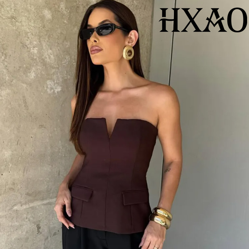 Strapless Bra Backless - HXAO Askısız Straplez Büstiyer Kadın Korse