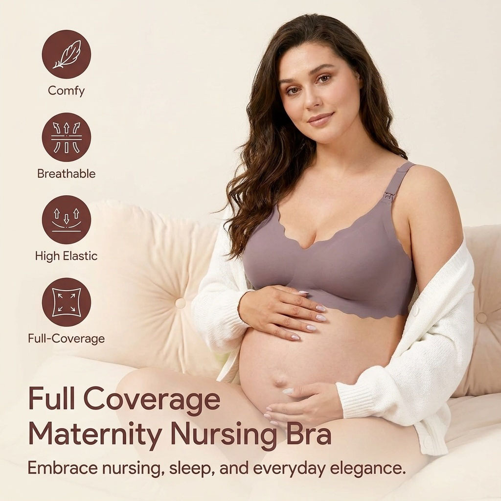 Nursing Bra Sleep - 3XL Büyük Beden Hamile Emzirme Sütyeni