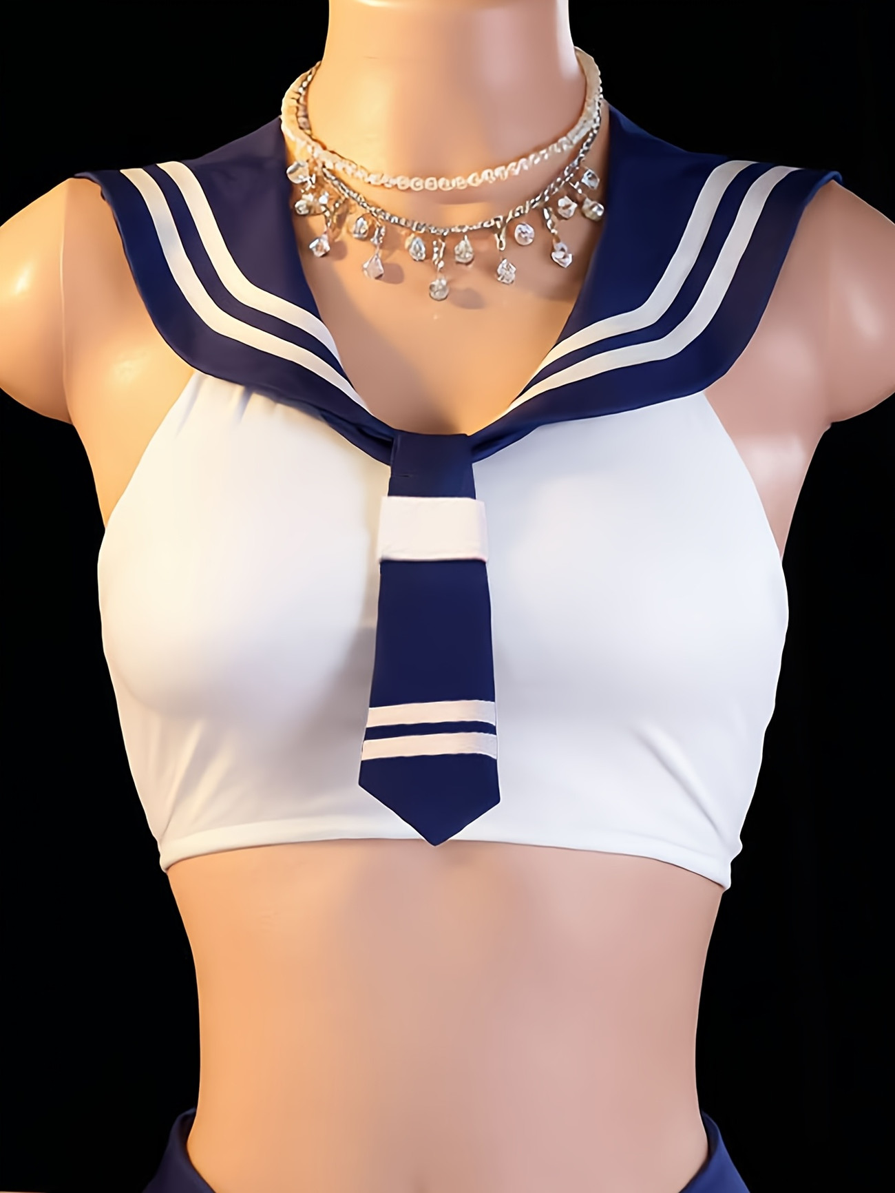 Kadın 2 Parça Denizci Rol Yapm - Garter Belt Set incelemesi ve fiyatı